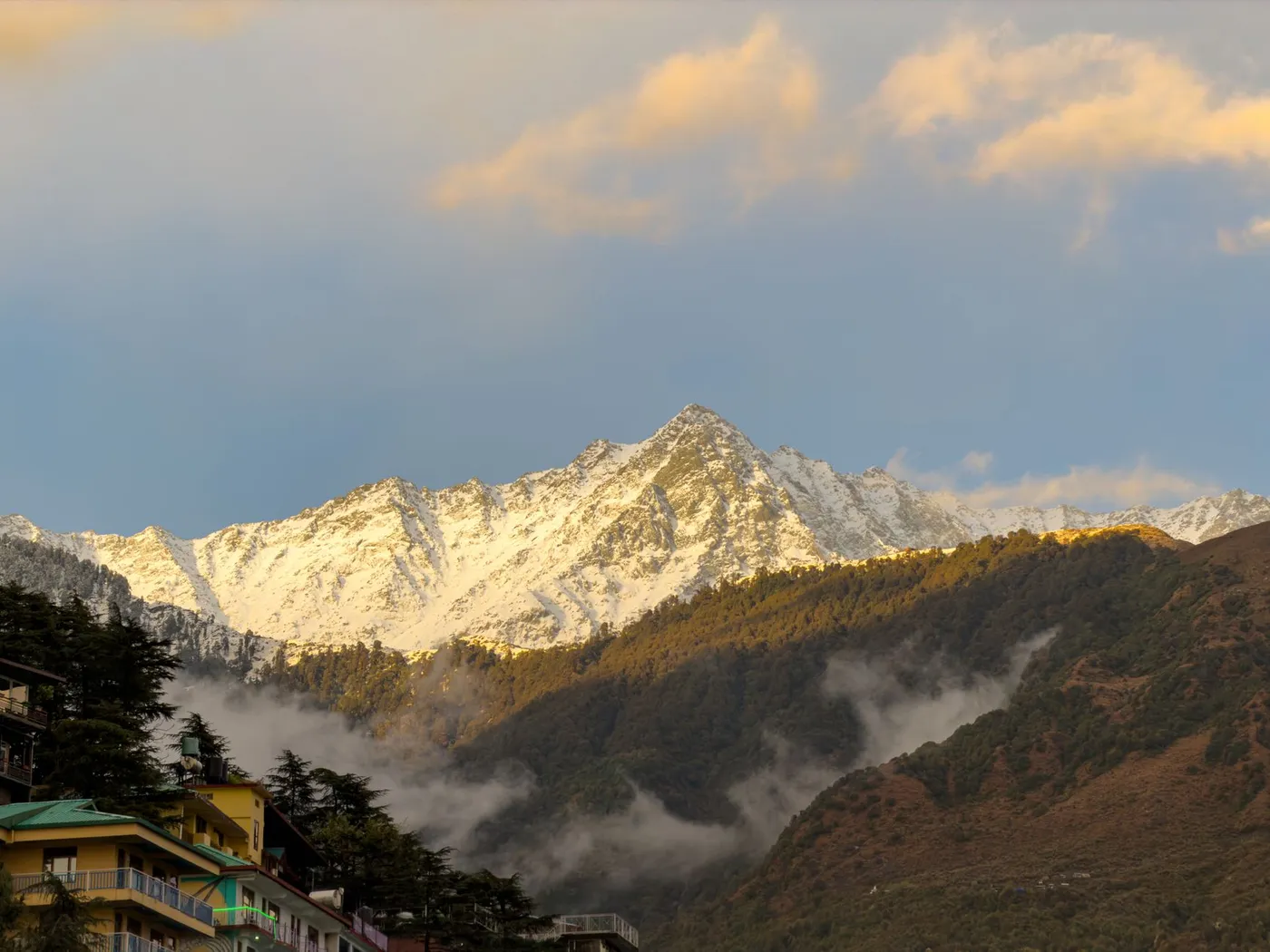 The Dhauladhar range above Dharamshala