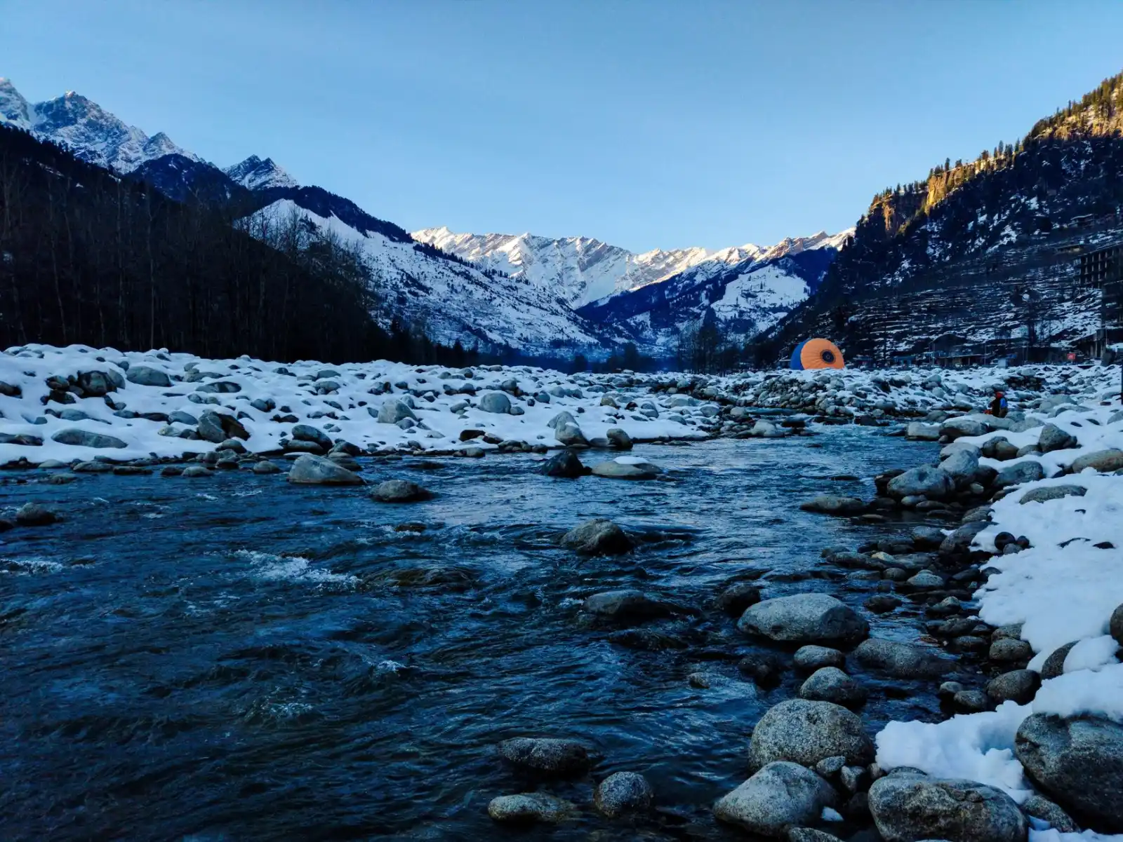 Snow peaks above Manali, Himachal Pradesh